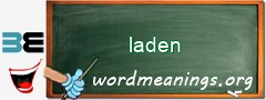 WordMeaning blackboard for laden